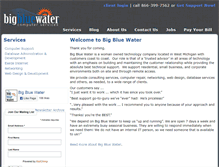 Tablet Screenshot of bigbluewater.com
